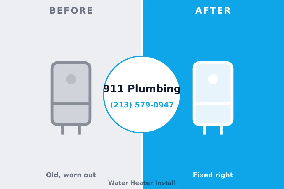 Before and after: plumbing company Lyman, MS